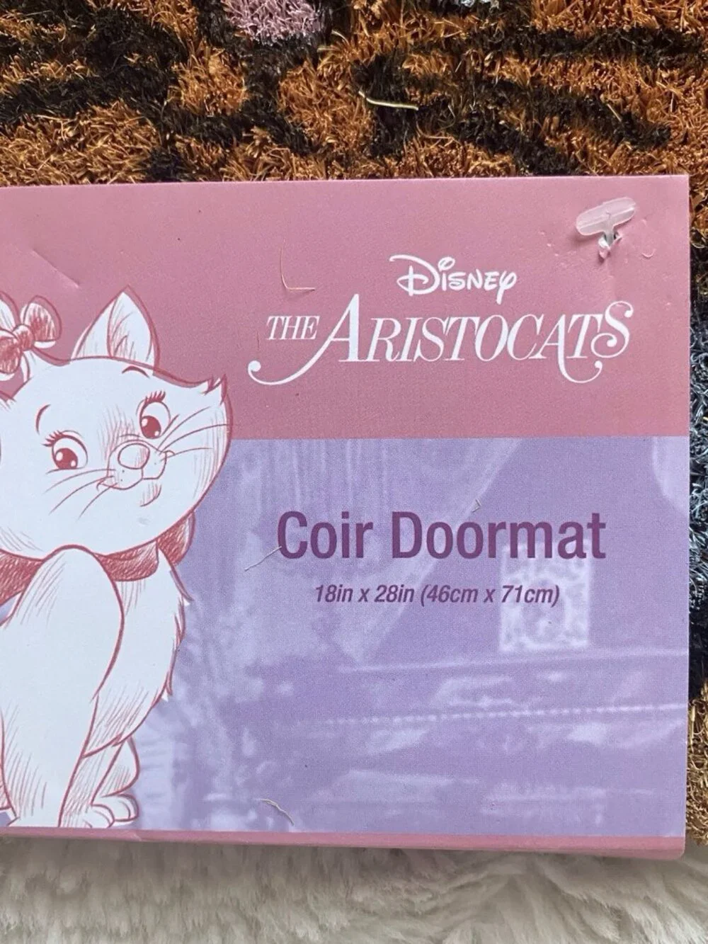 Disney The Aristocats Marie Toulouse Berlioz Coir Welcome Door Mat 18” X 28” NEW